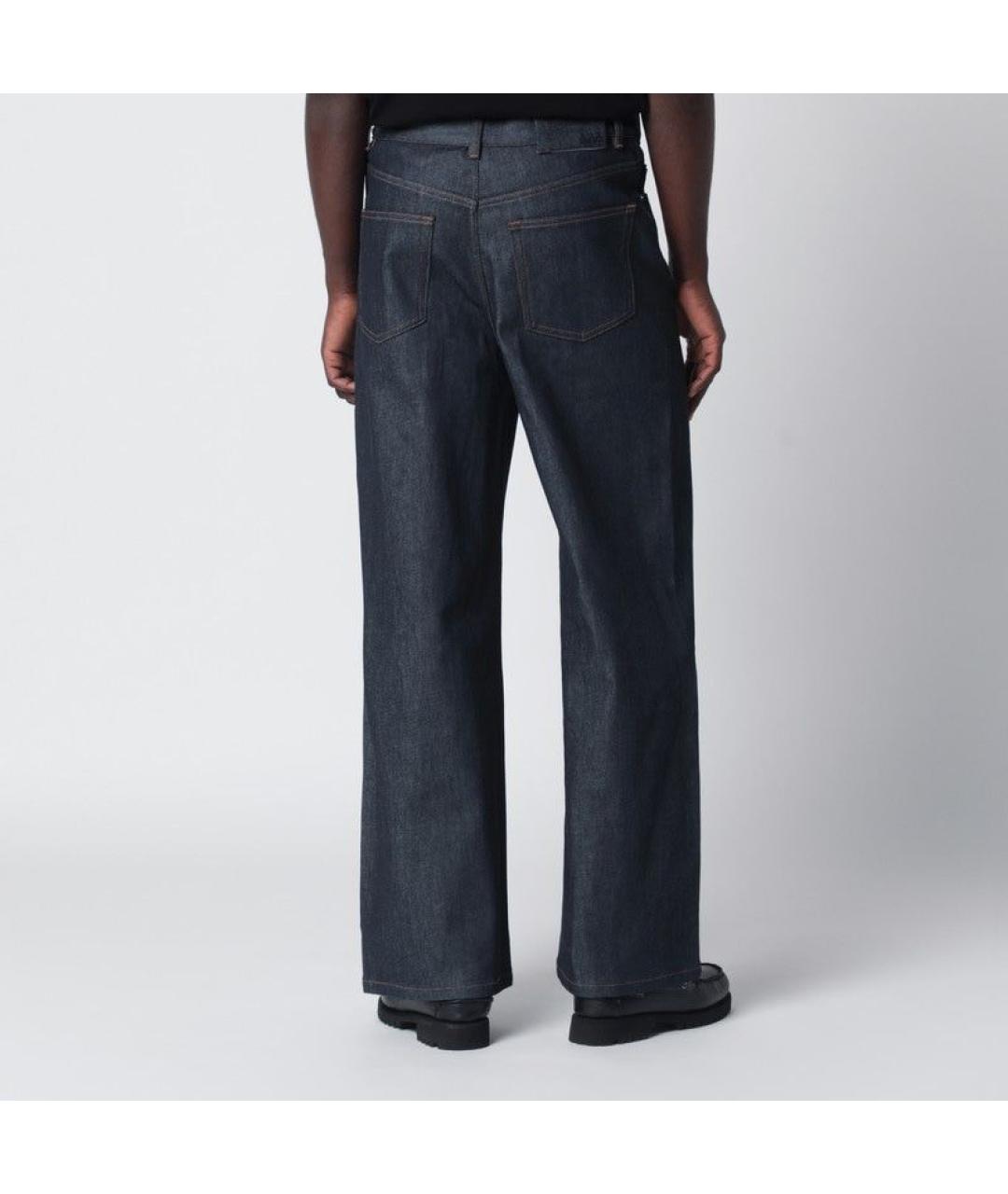 A.P.C. Синие хлопковые повседневные брюки, фото 2