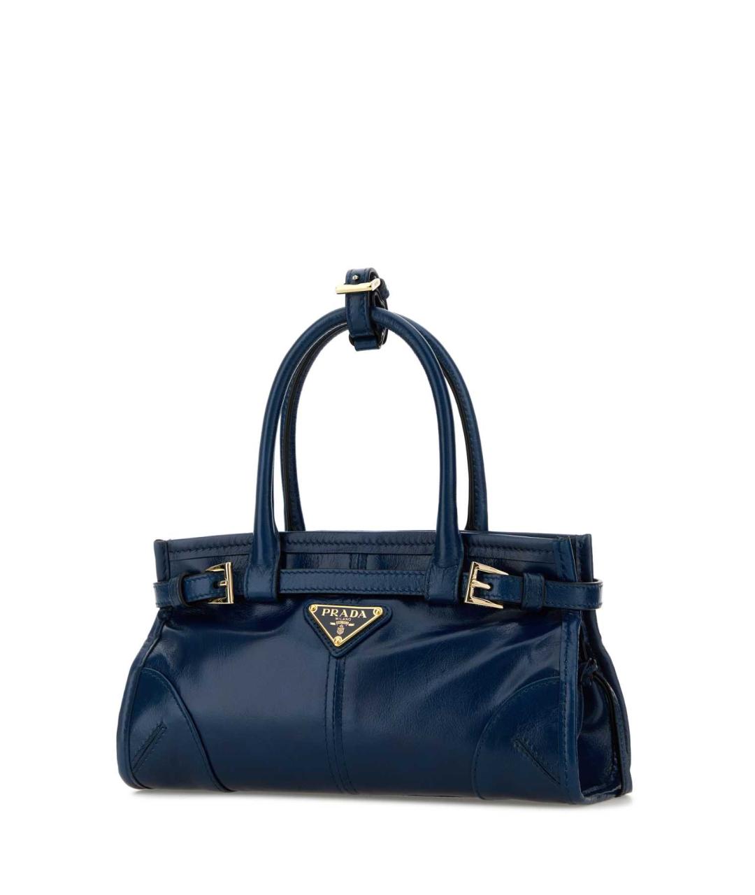 PRADA Синяя кожаная сумка тоут, фото 2