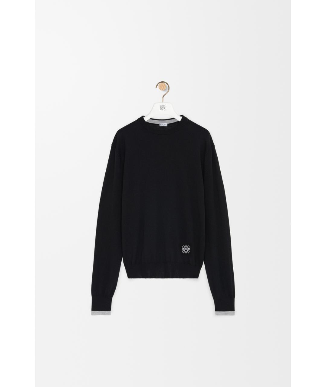 LOEWE Черный шерстяной джемпер / свитер, фото 3