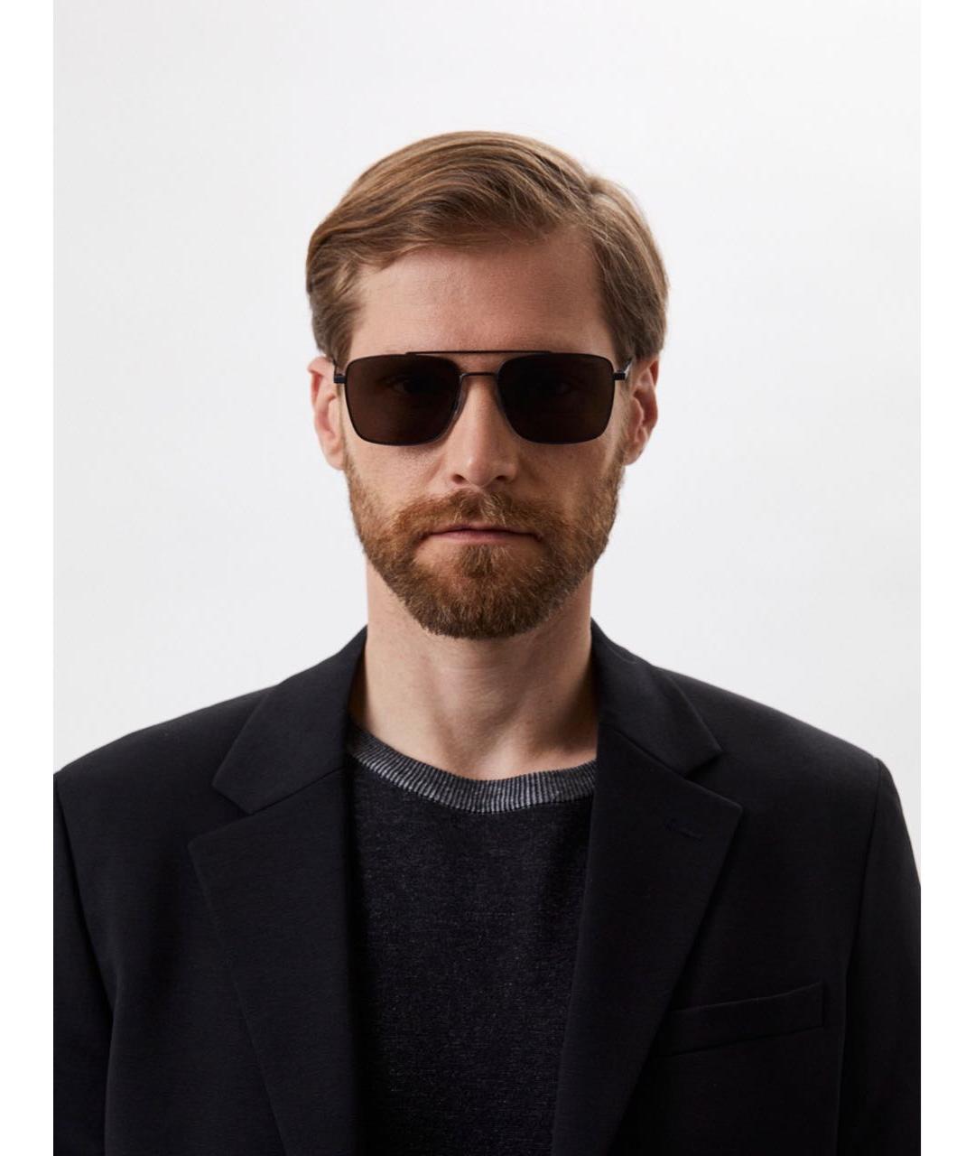 HUGO BOSS Черные металлические солнцезащитные очки, фото 3