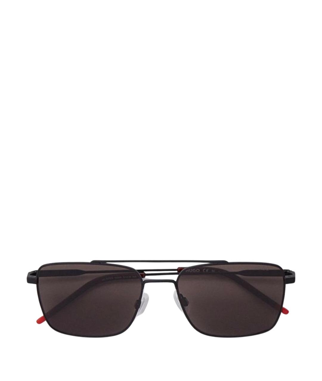 HUGO BOSS Черные металлические солнцезащитные очки, фото 1