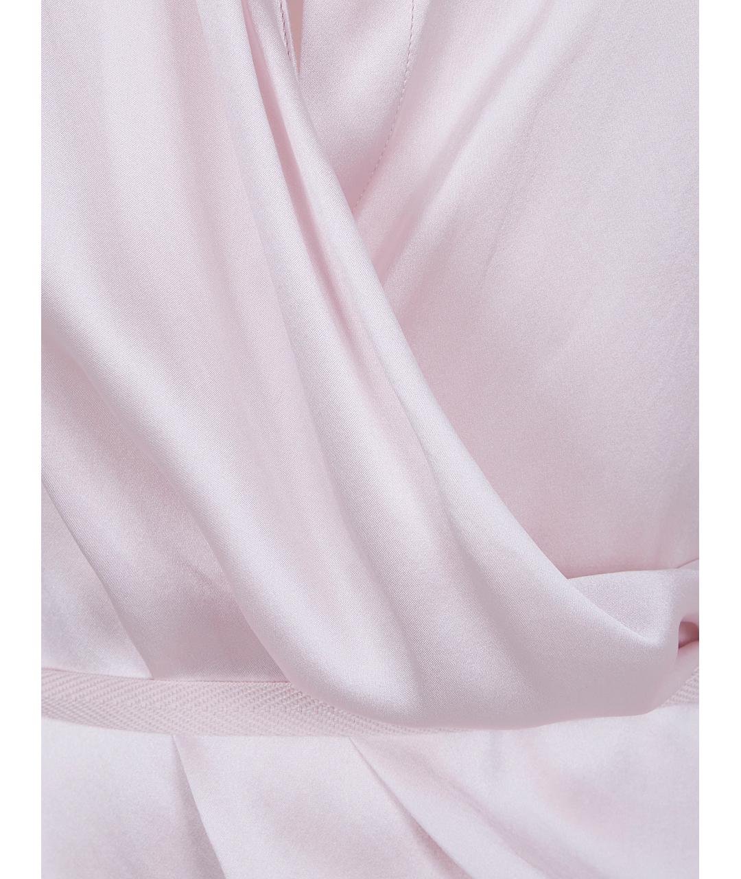 ANN DEMEULEMEESTER Розовая шелковая рубашка, фото 3