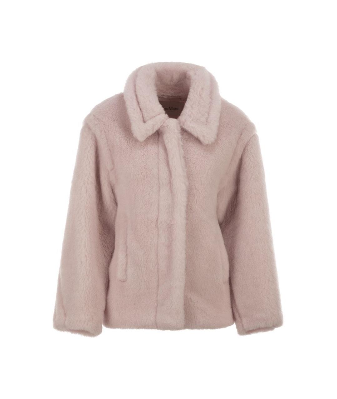 MAX MARA Розовое шерстяное пальто, фото 1