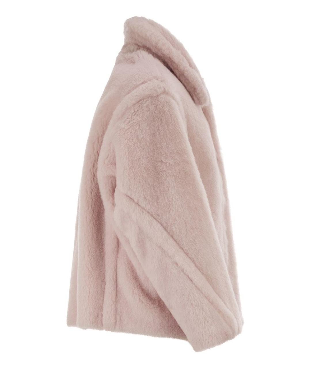 MAX MARA Розовое шерстяное пальто, фото 3