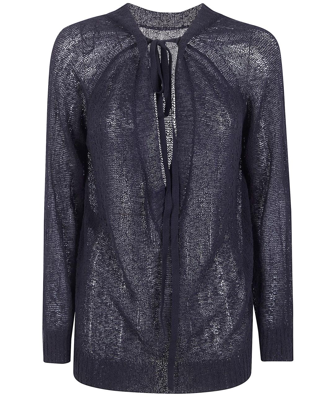 ANN DEMEULEMEESTER Черный хлопковый джемпер / свитер, фото 1