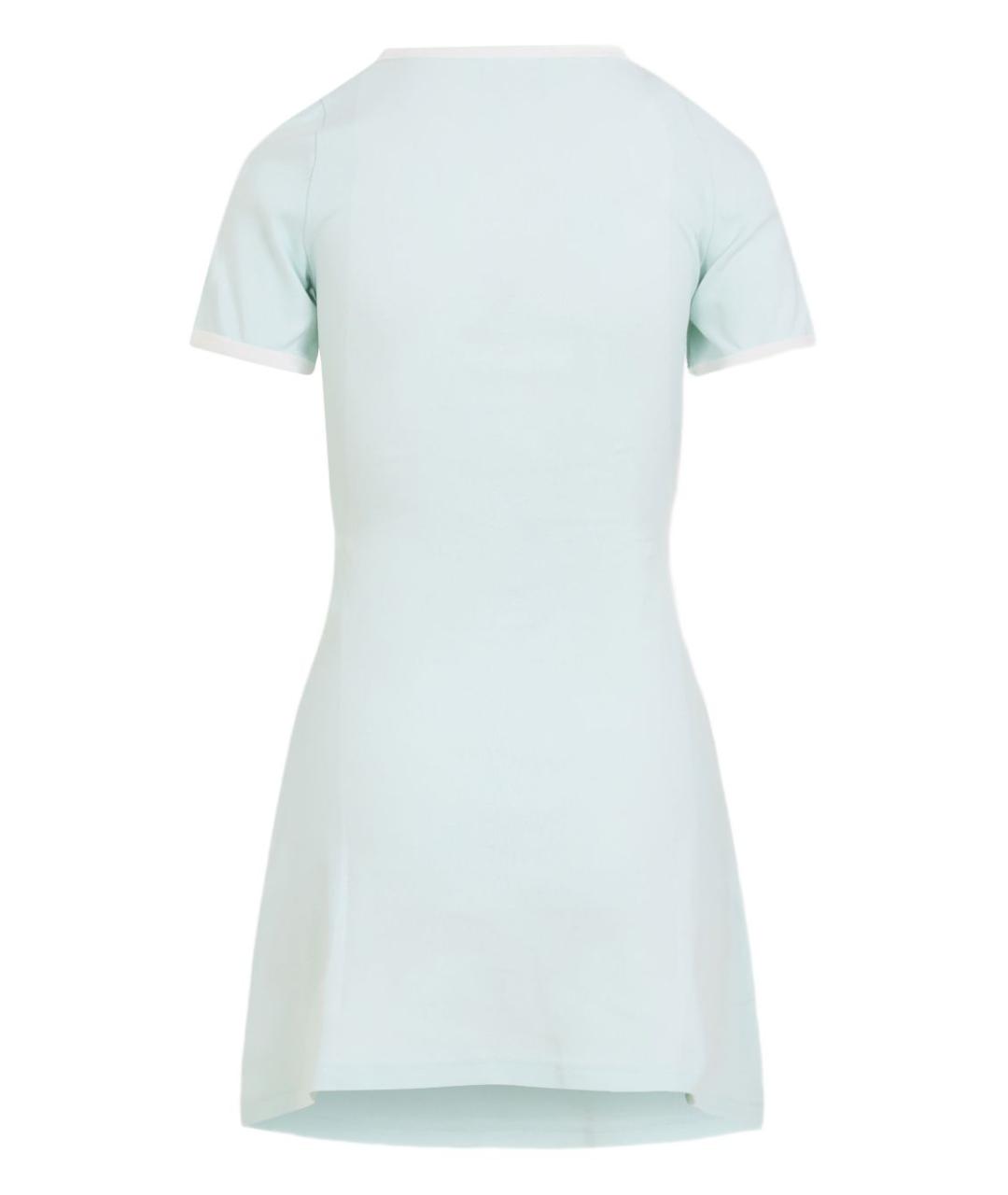 COURREGES Голубое хлопковое платье, фото 3