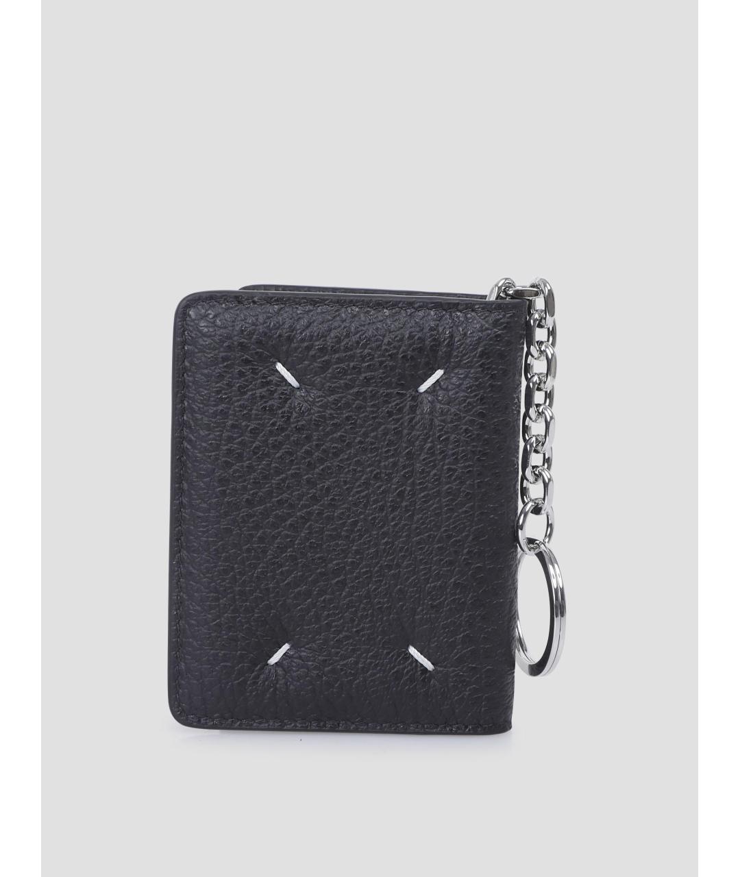 MAISON MARGIELA Черный кожаный кардхолдер, фото 3