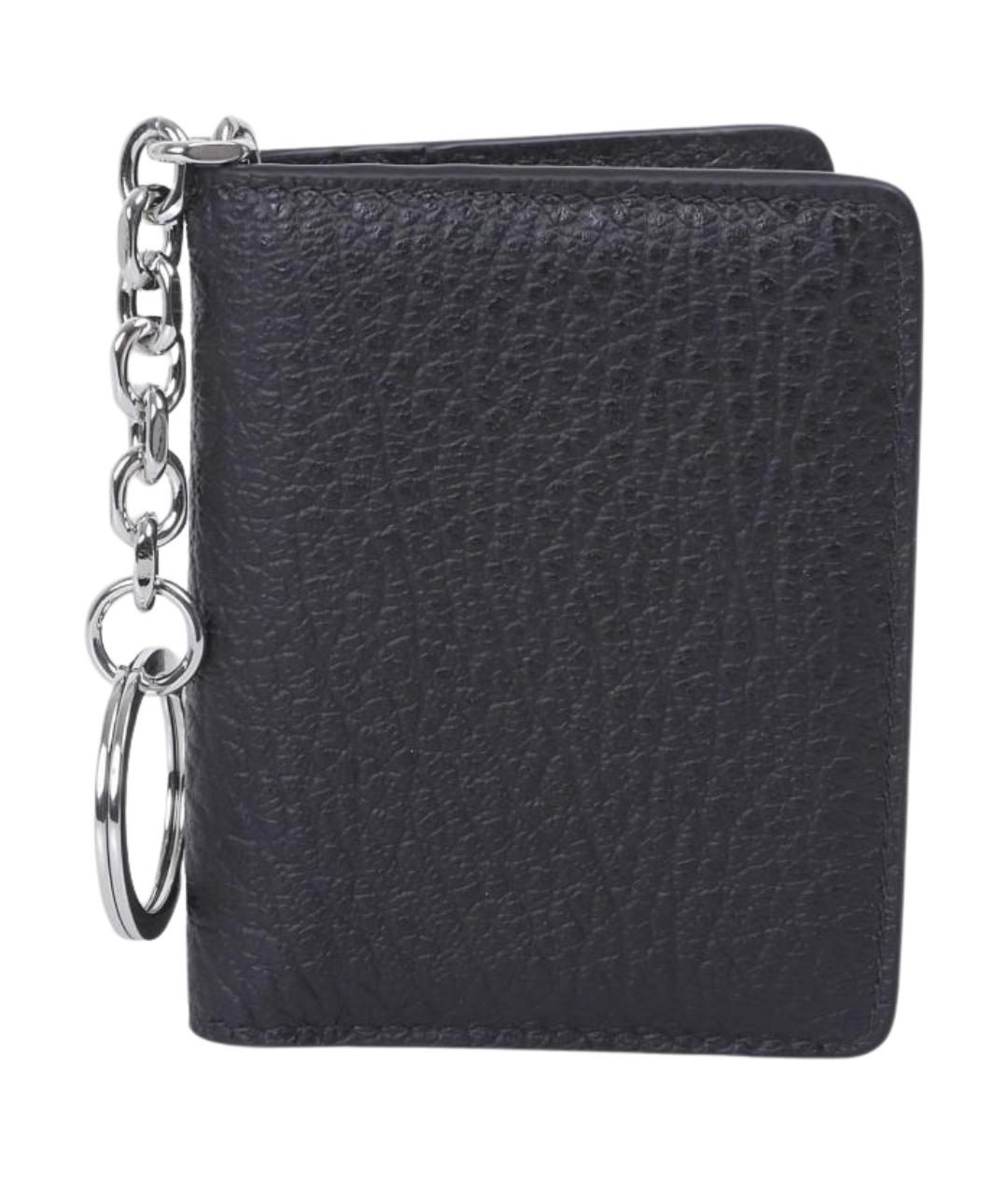 MAISON MARGIELA Черный кожаный кардхолдер, фото 1