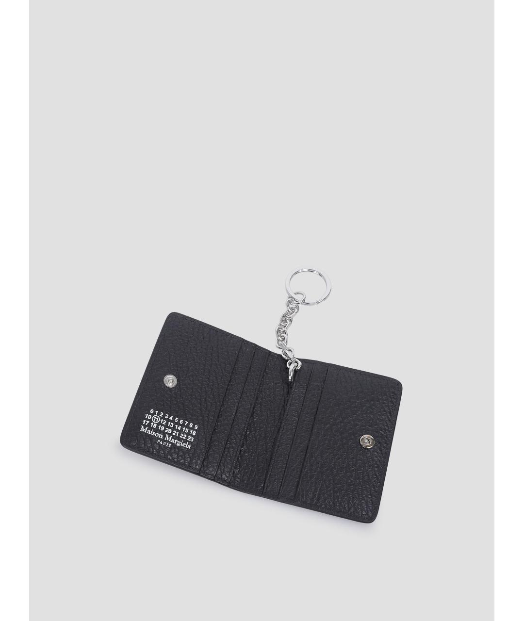 MAISON MARGIELA Черный кожаный кардхолдер, фото 2