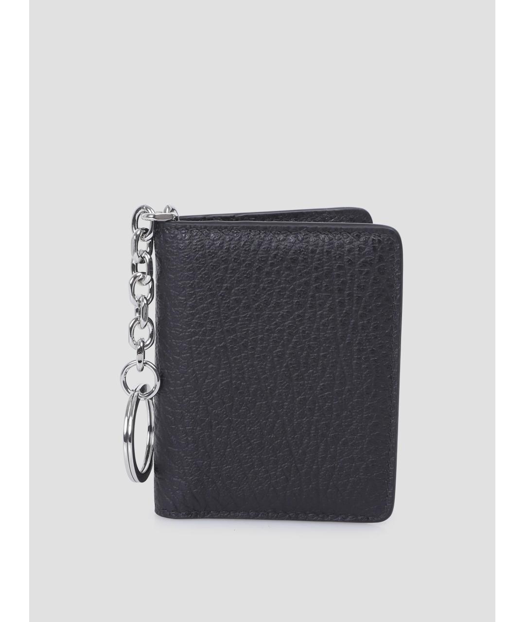 MAISON MARGIELA Черный кожаный кардхолдер, фото 4