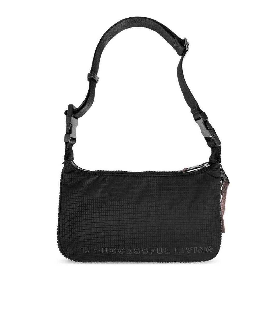 DIESEL Черная синтетическая сумка через плечо, фото 2