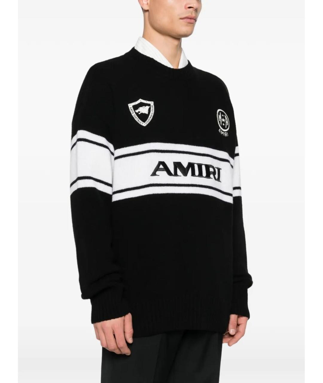 AMIRI Черный шерстяной джемпер / свитер, фото 2