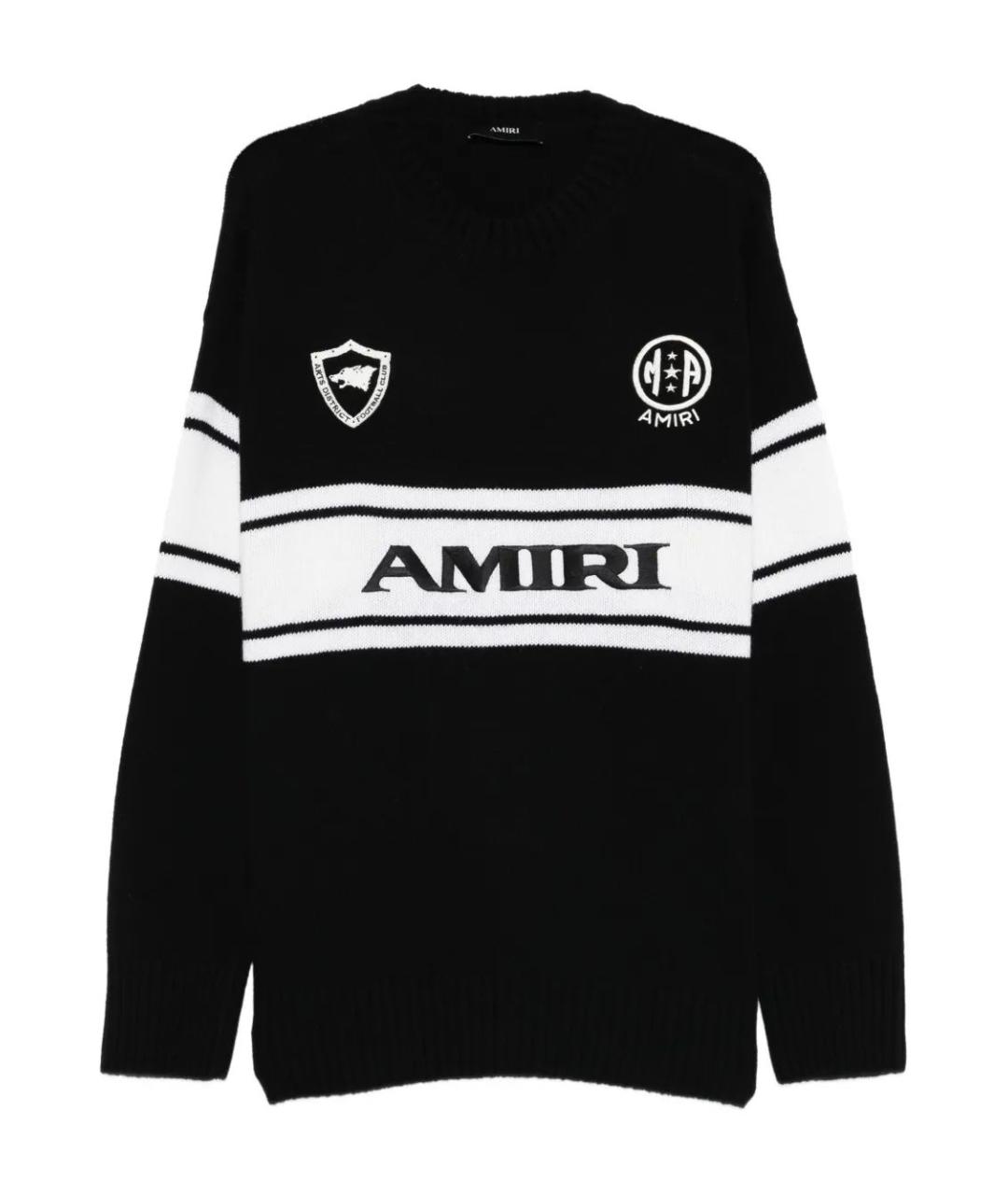 AMIRI Черный шерстяной джемпер / свитер, фото 1