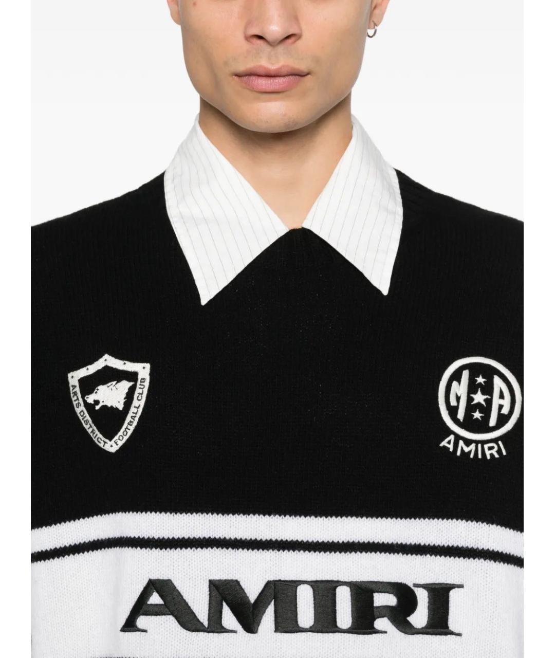 AMIRI Черный шерстяной джемпер / свитер, фото 4
