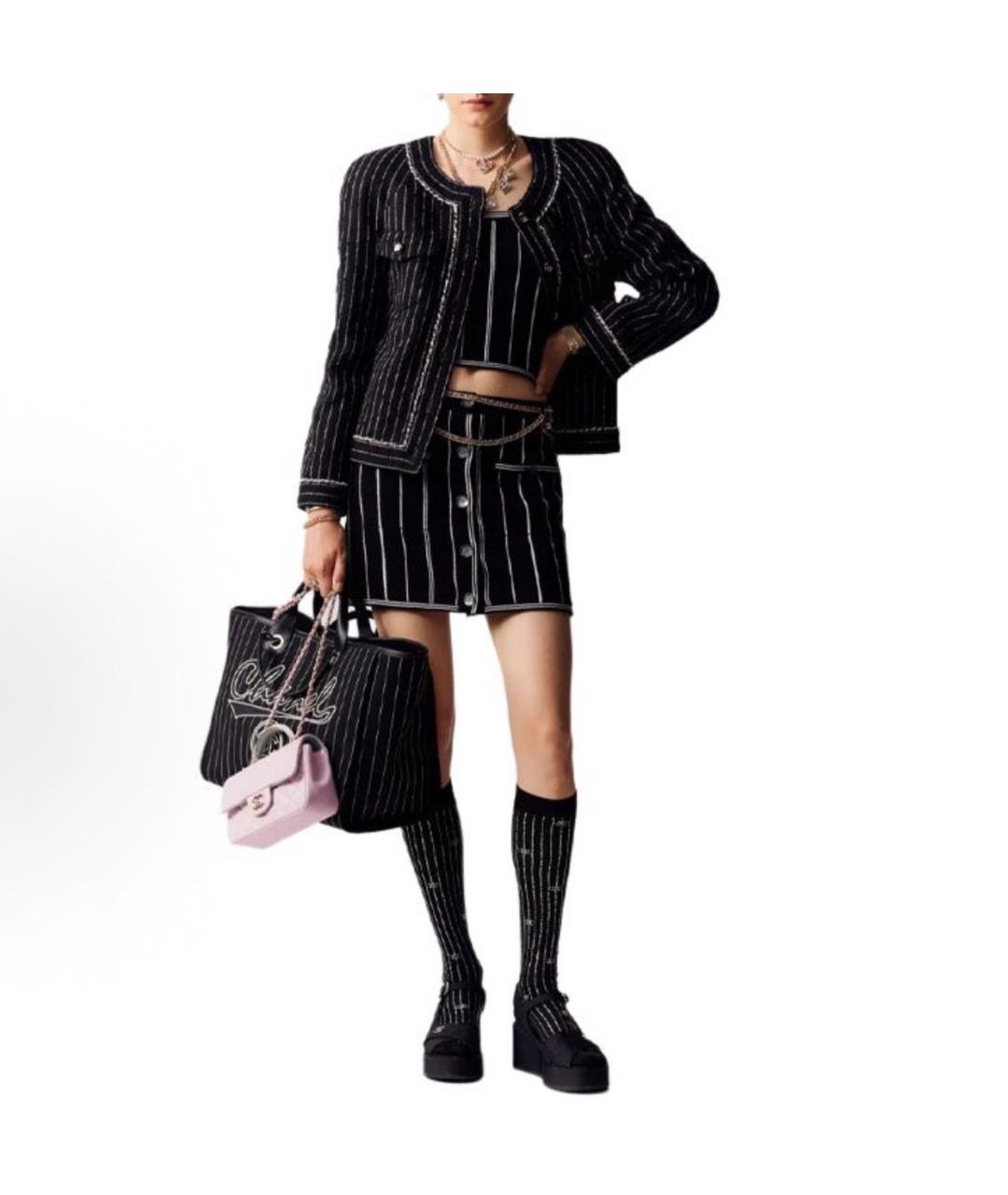 CHANEL Черные носки, чулки и колготы, фото 2