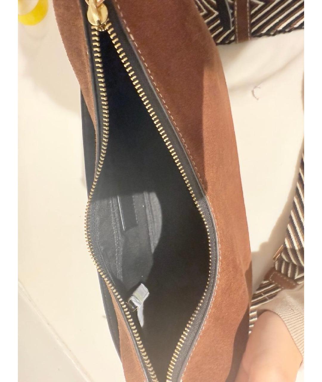 MARC JACOBS Коричневая замшевая сумка через плечо, фото 4