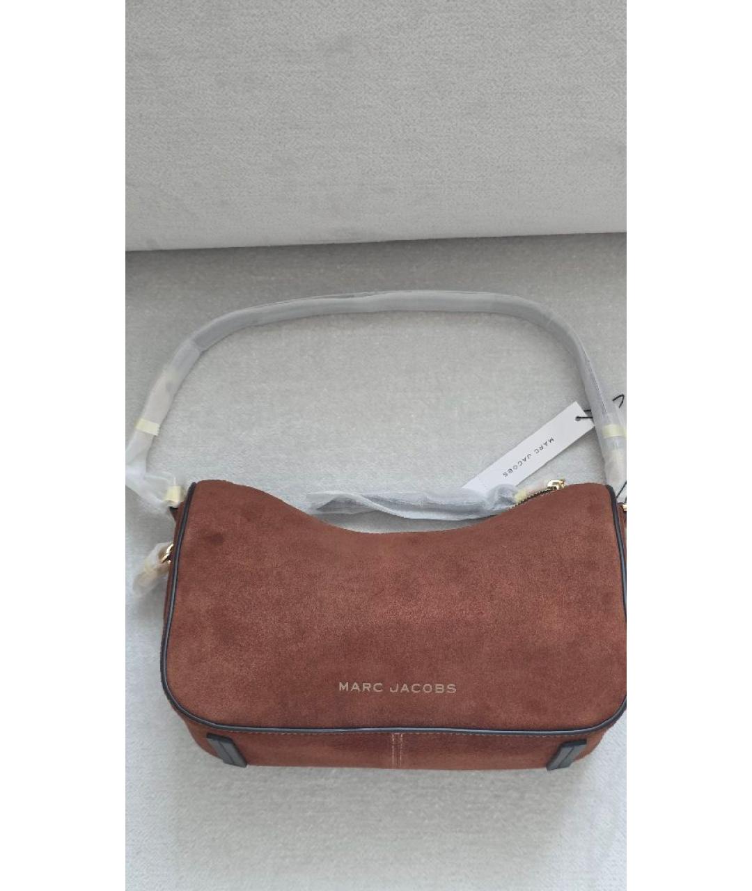MARC JACOBS Коричневая замшевая сумка через плечо, фото 5