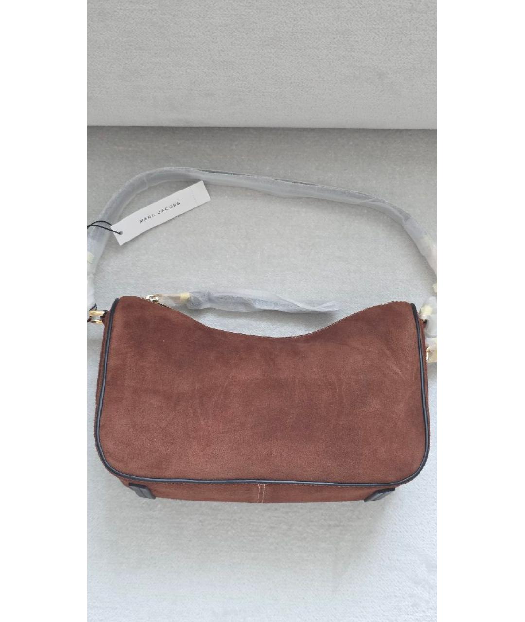 MARC JACOBS Коричневая замшевая сумка через плечо, фото 6