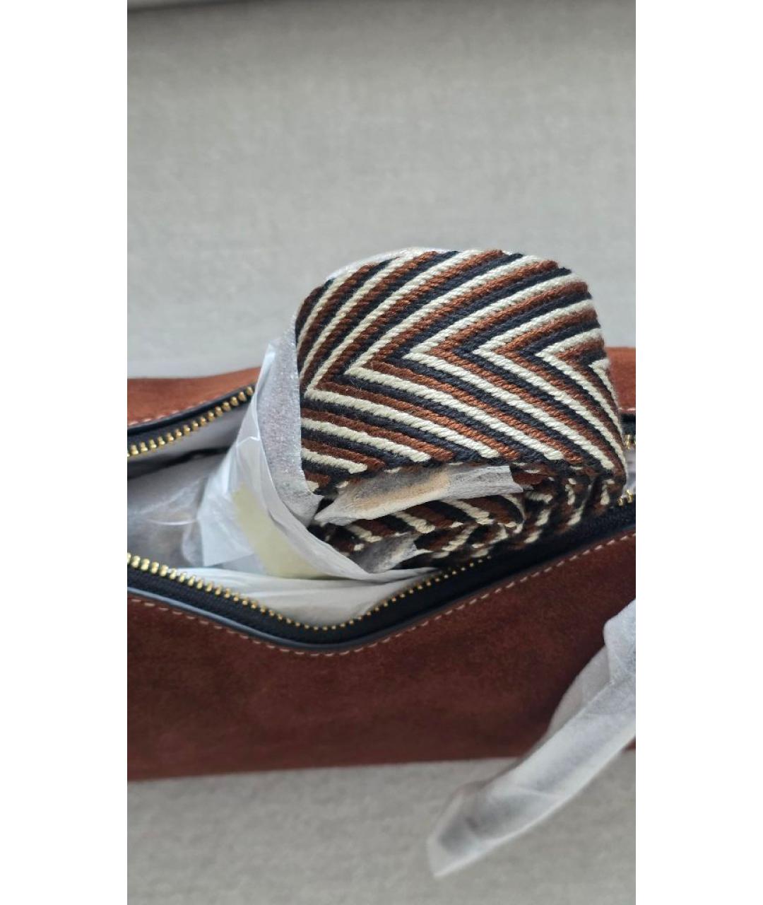 MARC JACOBS Коричневая замшевая сумка через плечо, фото 7