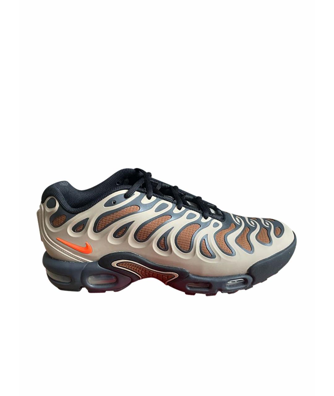 NIKE Коричневые синтетические низкие кроссовки / кеды, фото 8