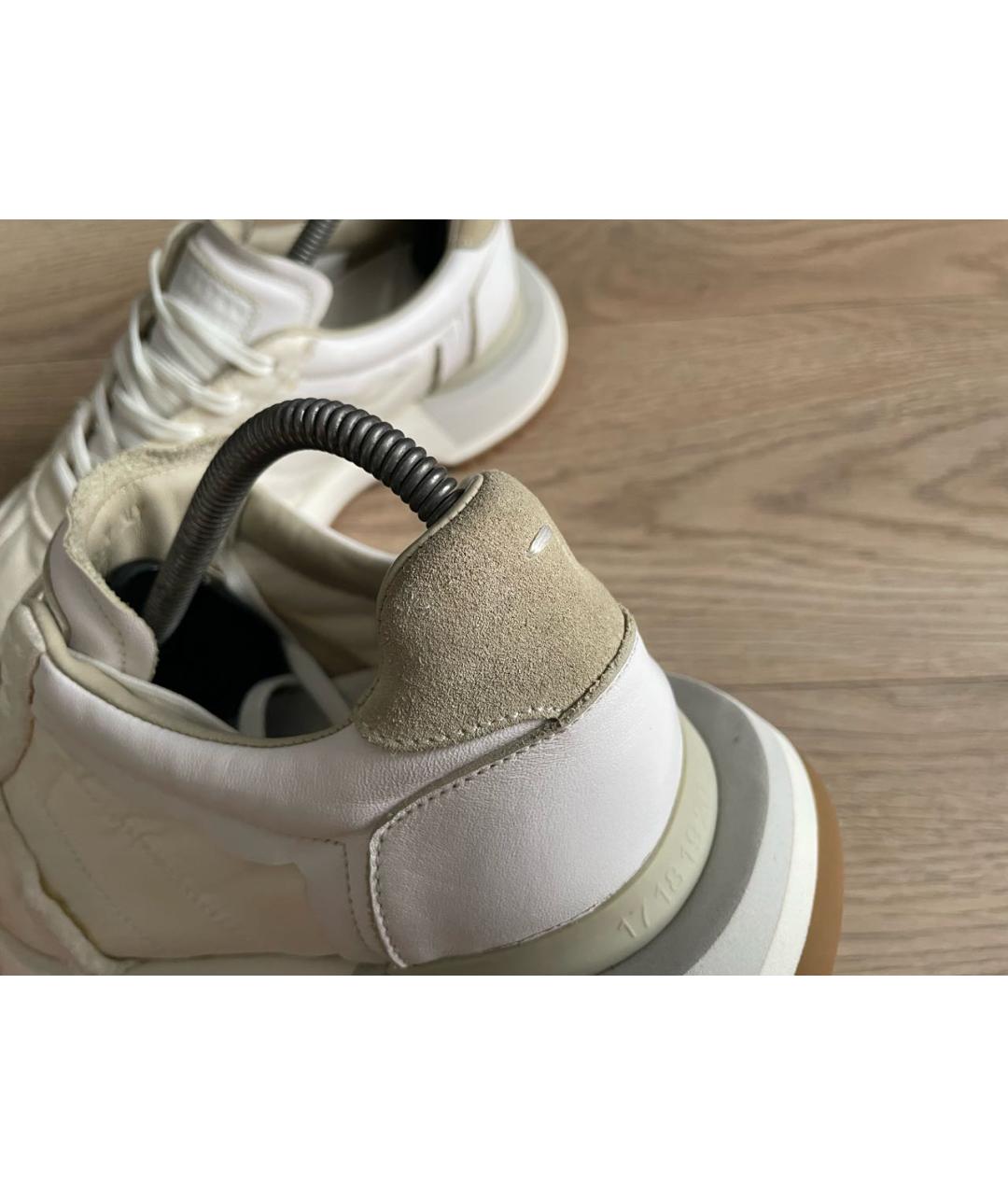 MM6 MAISON MARGIELA Бежевые синтетические кроссовки, фото 7