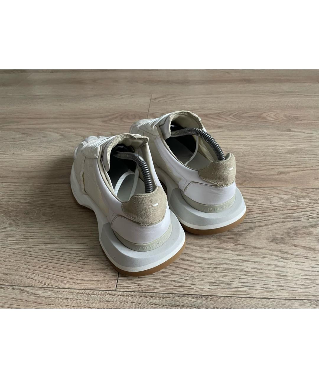 MM6 MAISON MARGIELA Бежевые синтетические кроссовки, фото 4