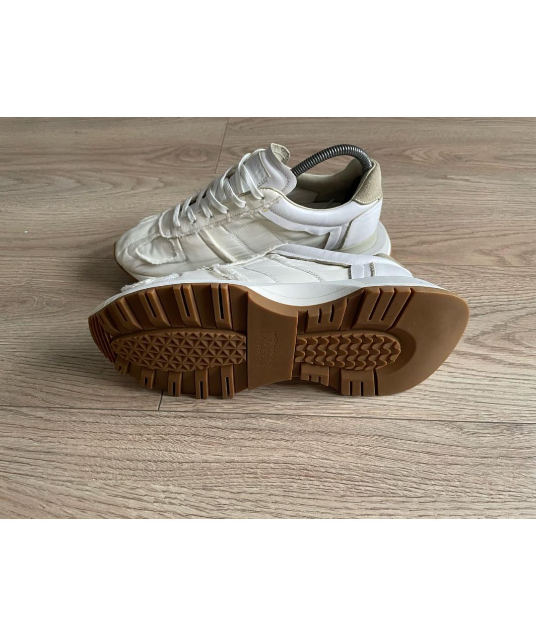 MM6 MAISON MARGIELA Бежевые синтетические кроссовки, фото 5