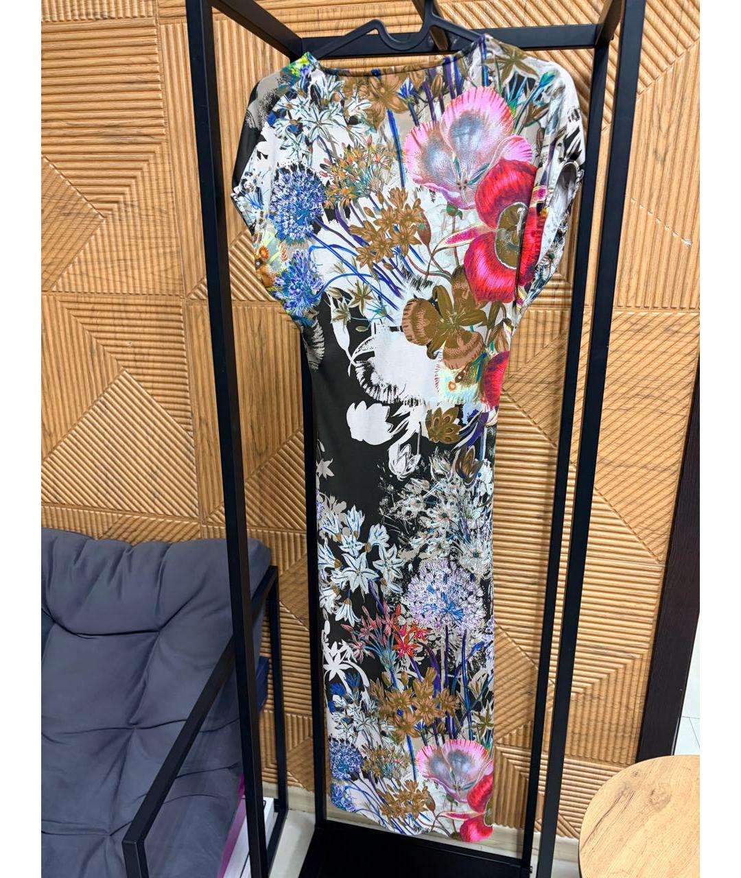 ETRO Мульти полиэстеровое повседневное платье, фото 4