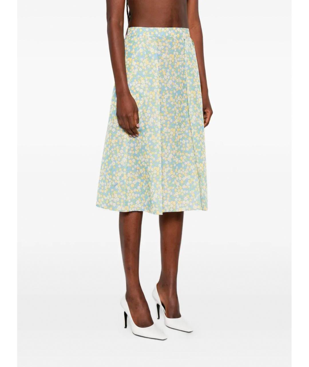 PRADA Мульти полиамидовая юбка миди, фото 3