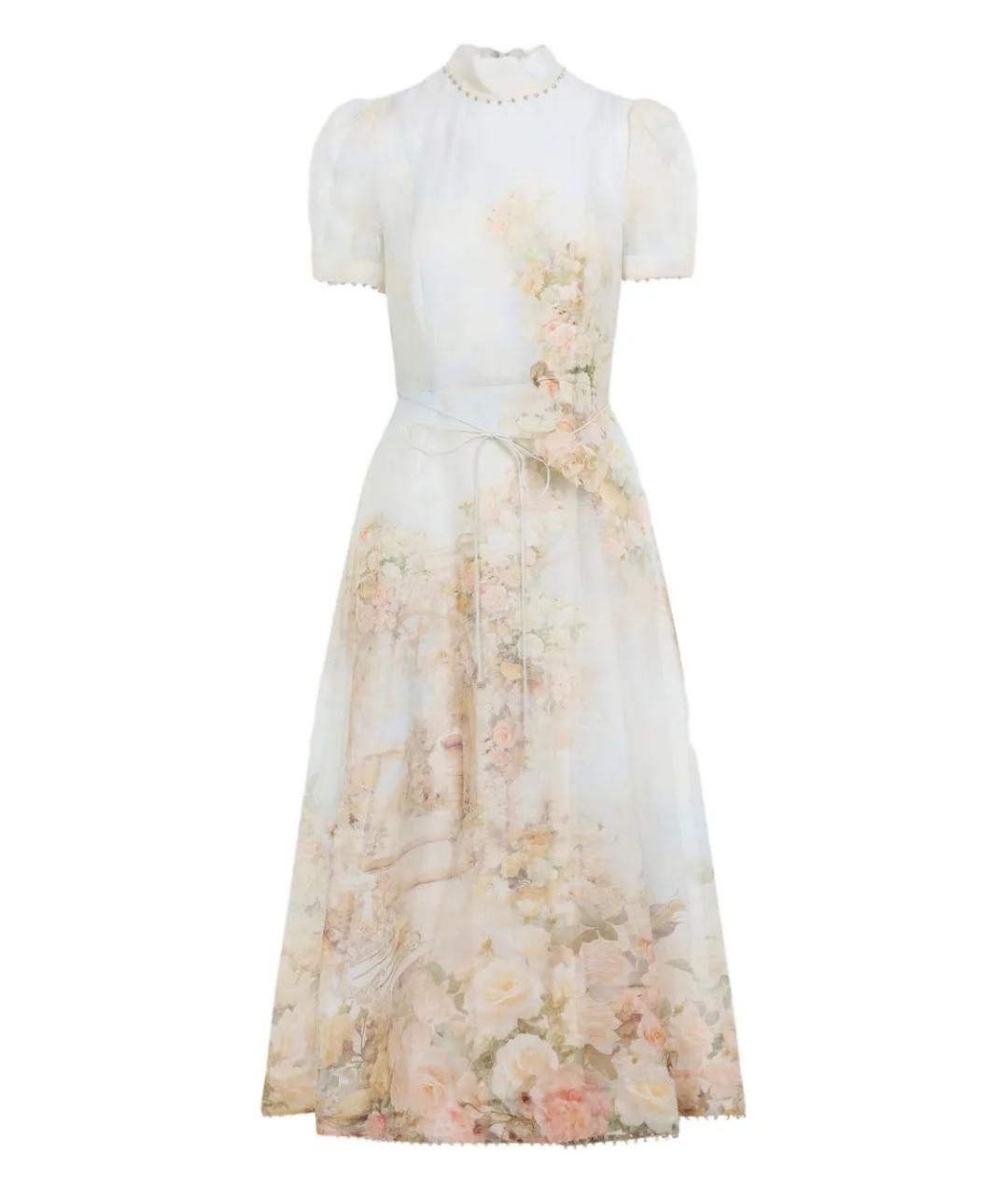 ZIMMERMANN Мульти льняное повседневное платье, фото 1