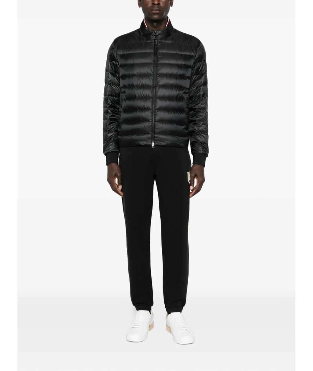 MONCLER Черный полиамидовый пуховик, фото 2