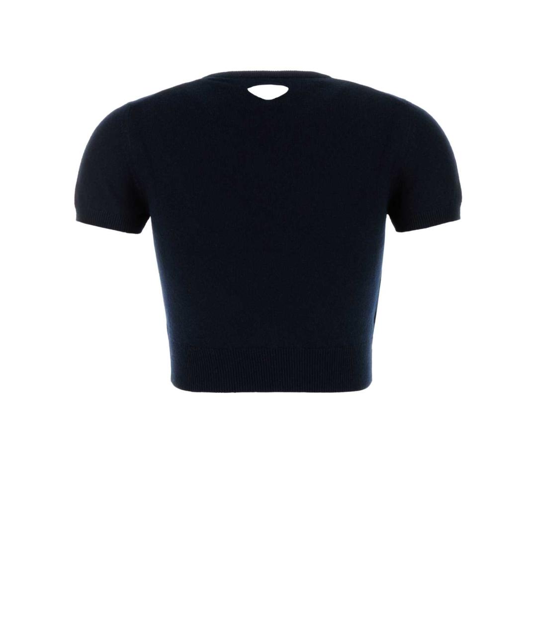 PRADA Синий шерстяной джемпер / свитер, фото 2