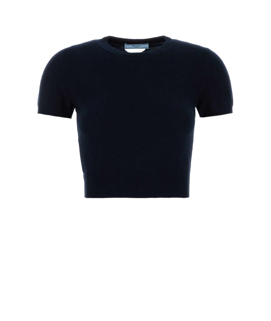 PRADA Синий шерстяной джемпер / свитер, фото 1