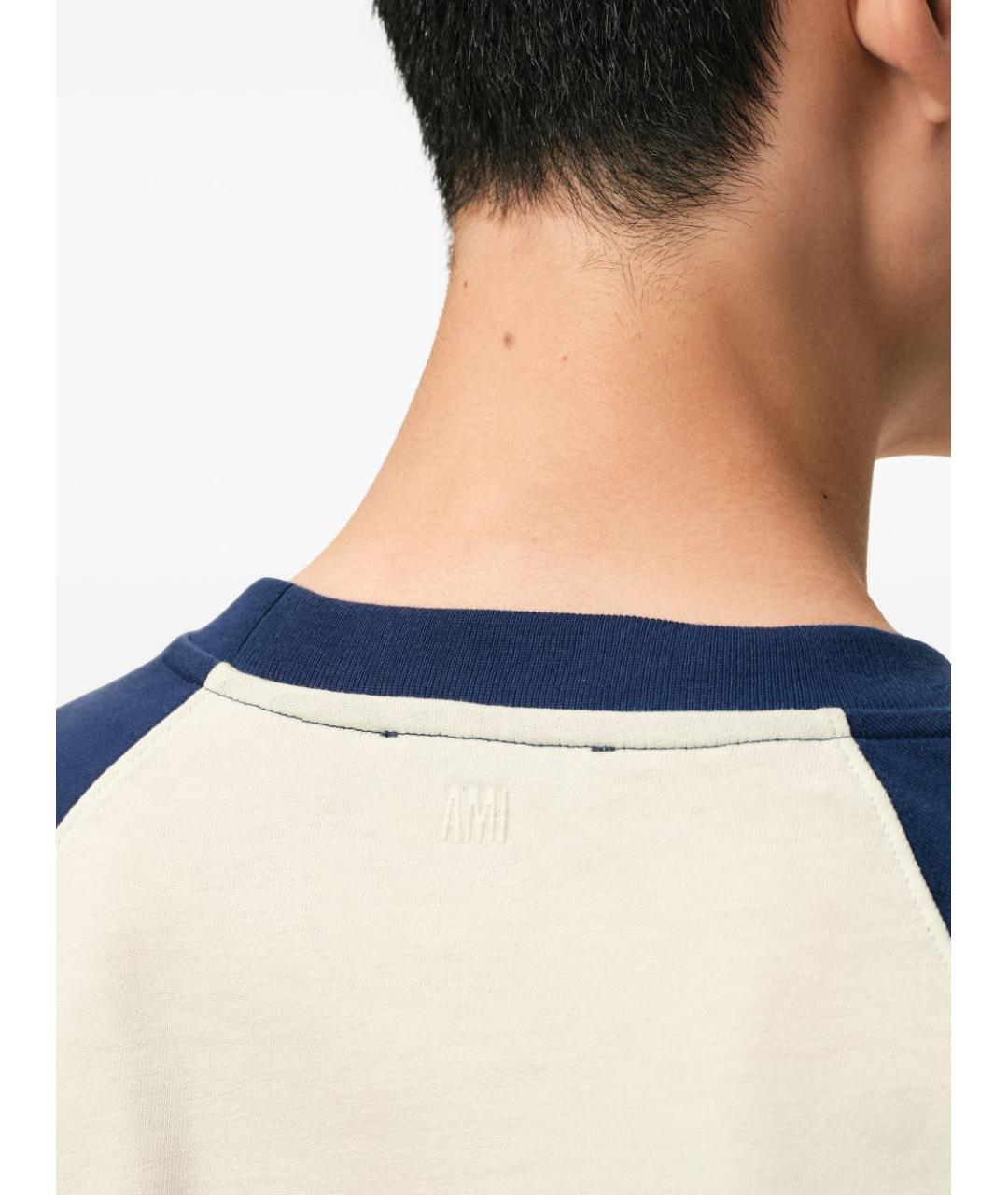 Ami Paris Белая хлопковая футболка, фото 4