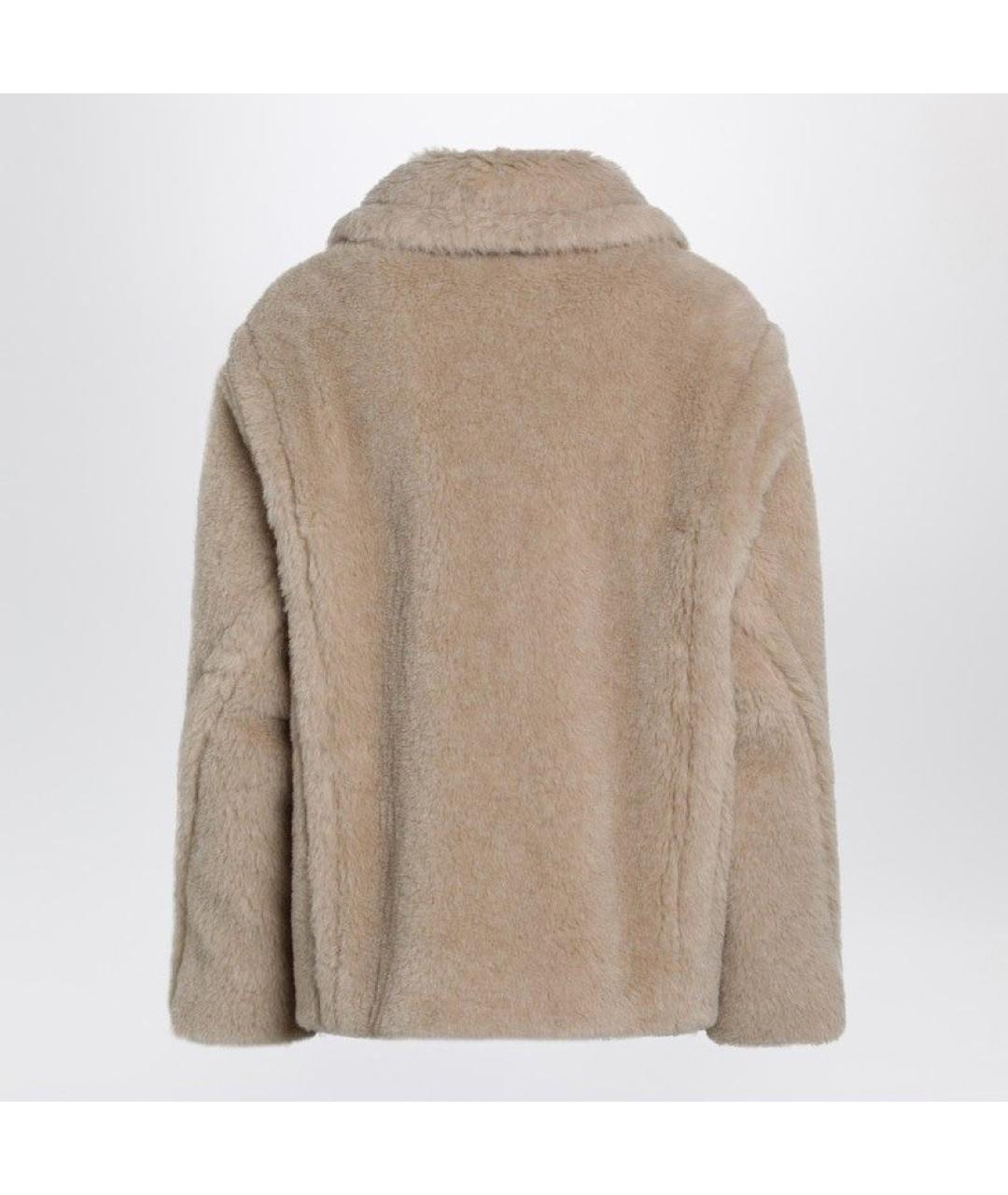 MAX MARA Бежевая шуба, фото 2