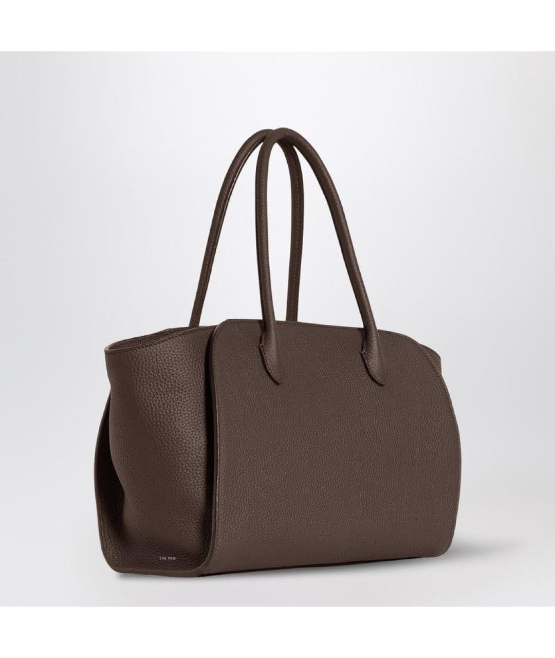 THE ROW Коричневая кожаная сумка тоут, фото 2