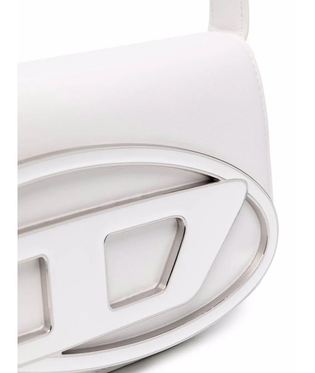 DIESEL Белая сумка через плечо из искусственной кожи, фото 5