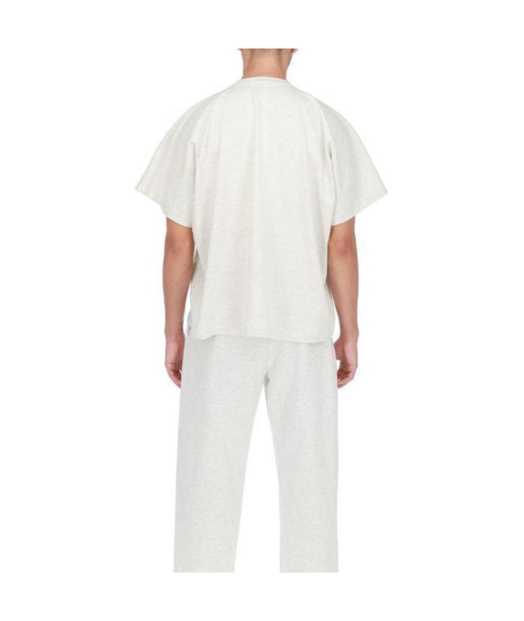 YEEZY Серая хлопковая футболка, фото 4