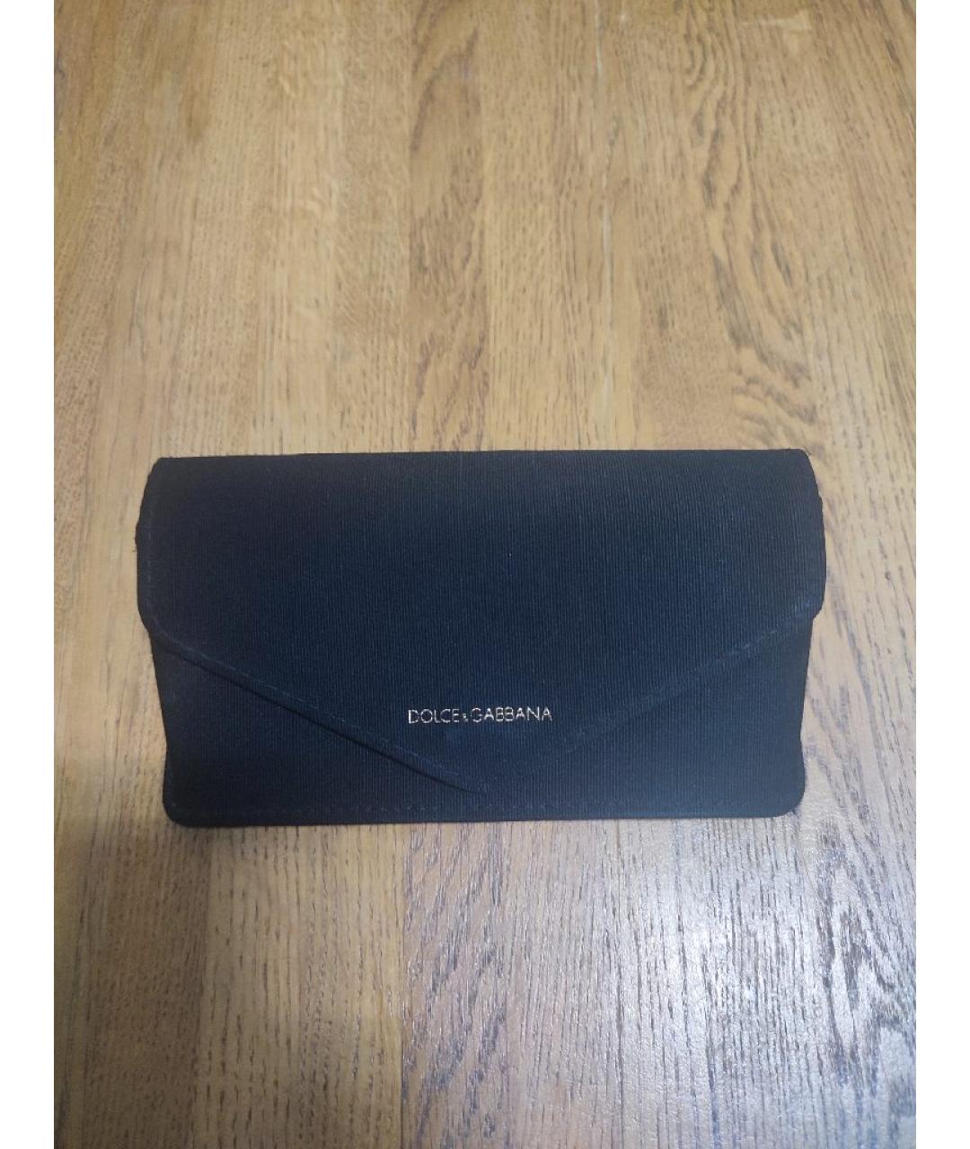 DOLCE&GABBANA Черные металлические солнцезащитные очки, фото 5