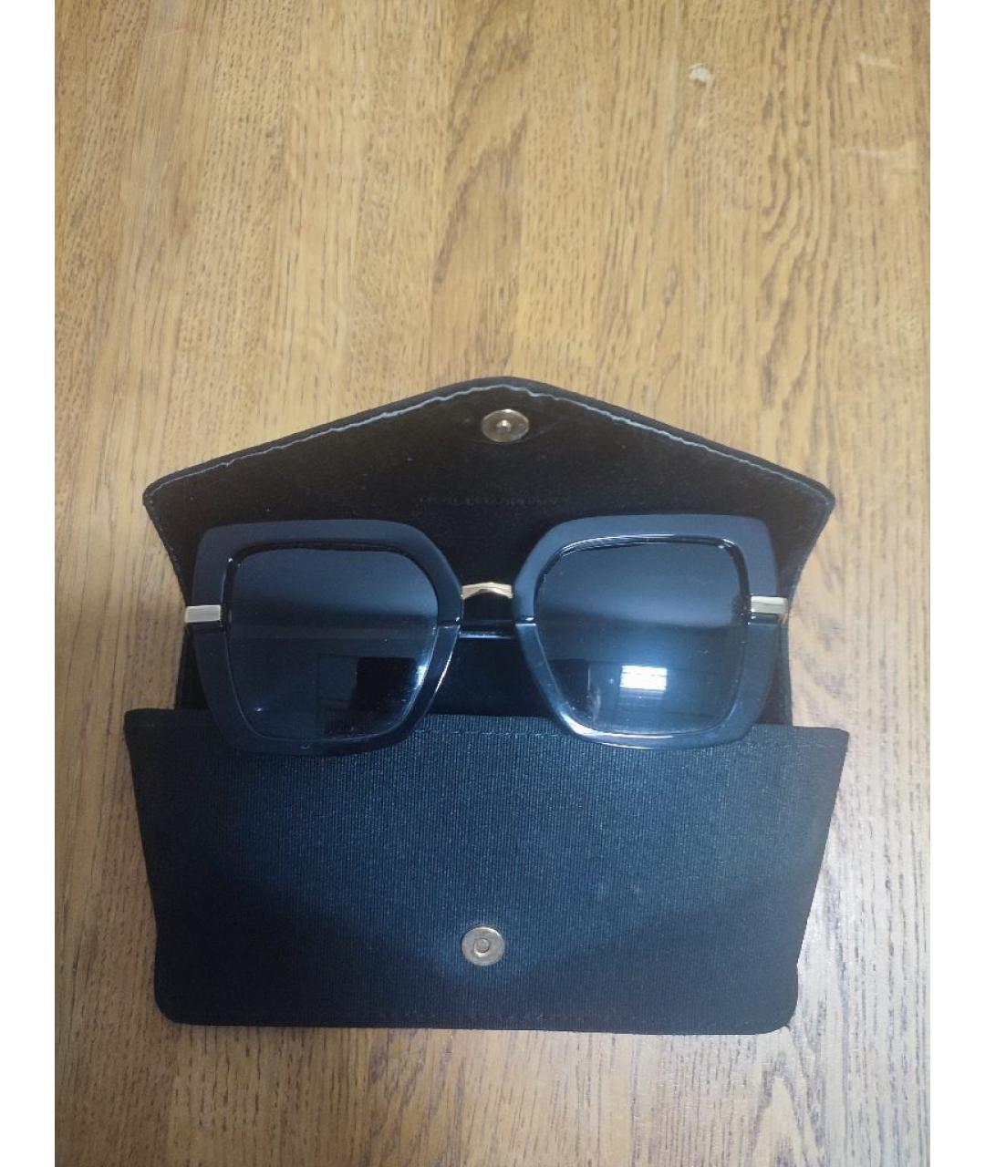 DOLCE&GABBANA Черные металлические солнцезащитные очки, фото 4