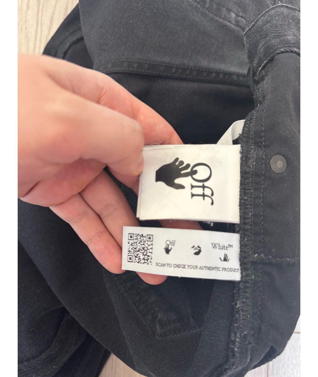OFF-WHITE Серые хлопковые джинсы, фото 5
