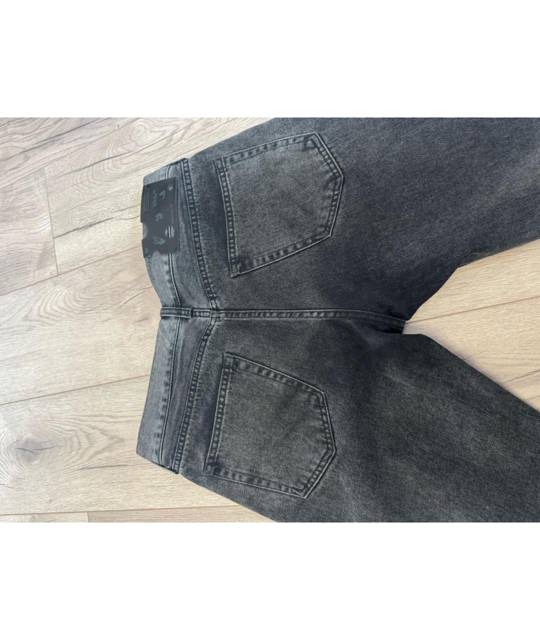 OFF-WHITE Серые хлопковые джинсы, фото 3