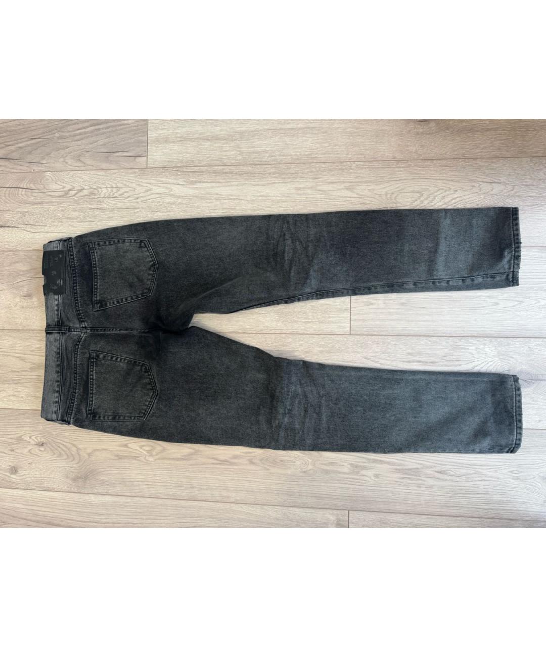 OFF-WHITE Серые хлопковые джинсы, фото 2