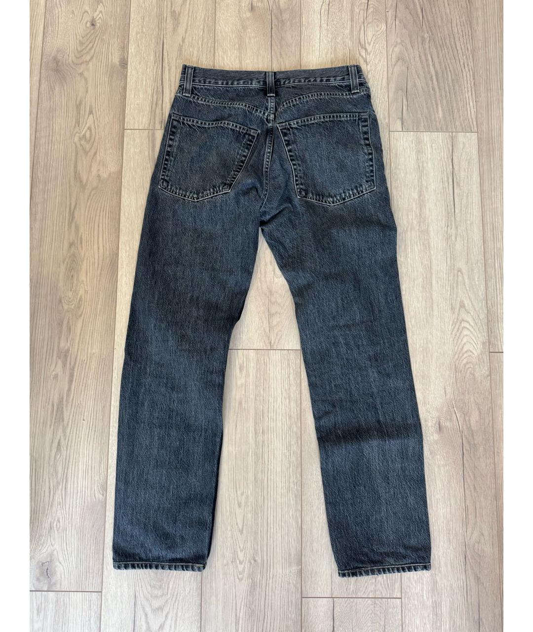 HELMUT LANG Серые хлопковые джинсы, фото 2