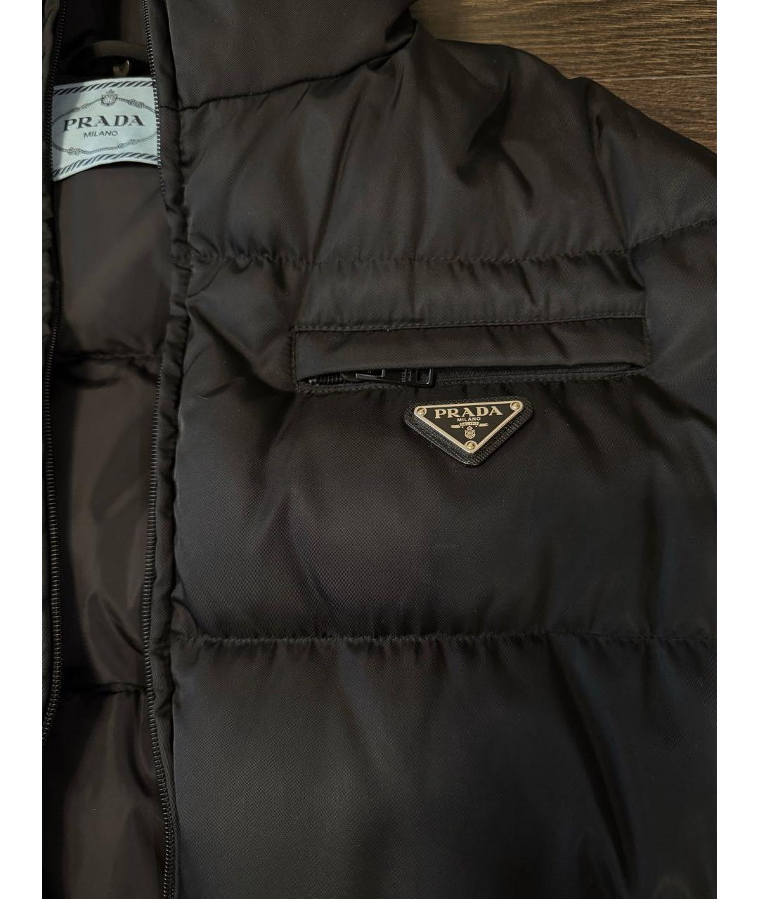 PRADA Черный пуховик, фото 4