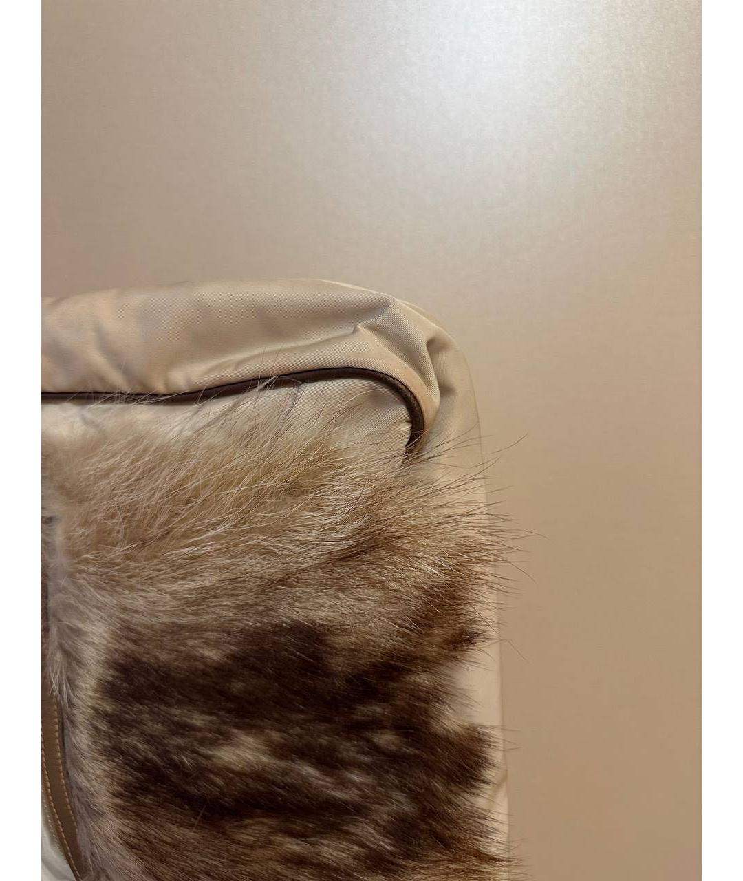 PRADA Бежевая сумка с короткими ручками, фото 3