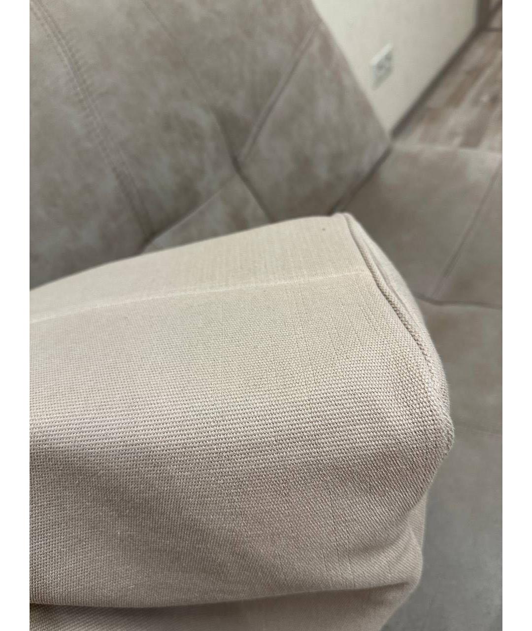 BOTTEGA VENETA Бежевая тканевая сумка с короткими ручками, фото 8