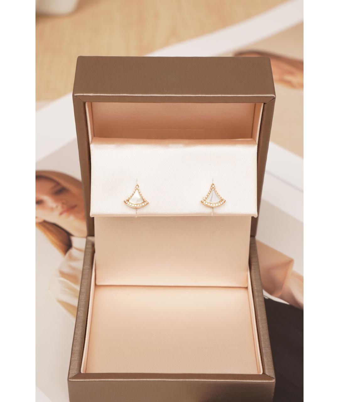 BVLGARI Золотые серьги из розового золота, фото 2