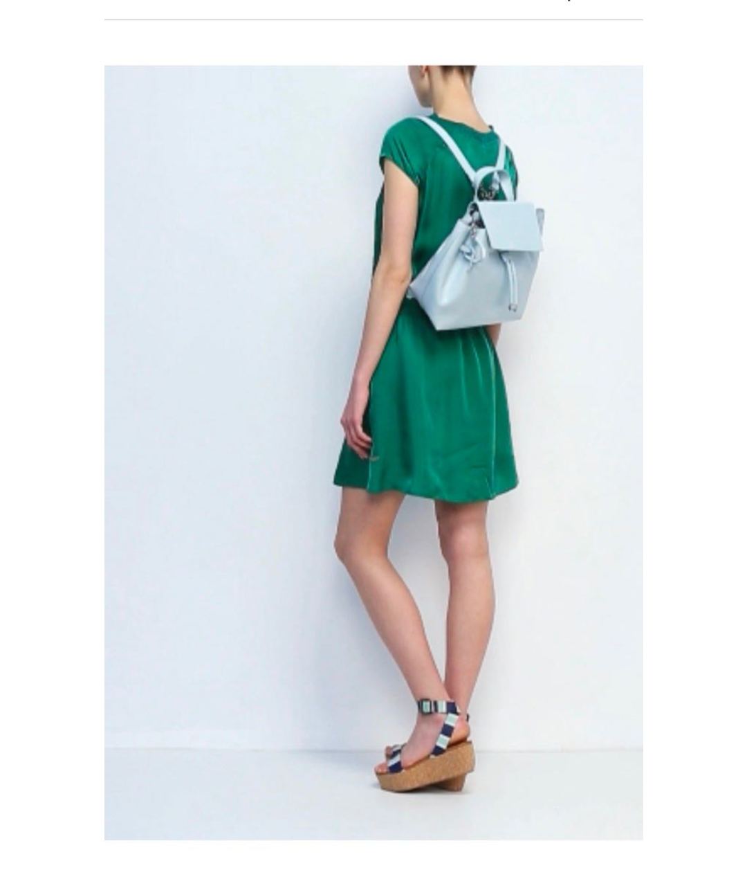 HUGO BOSS Зеленые вискозное повседневное платье, фото 2