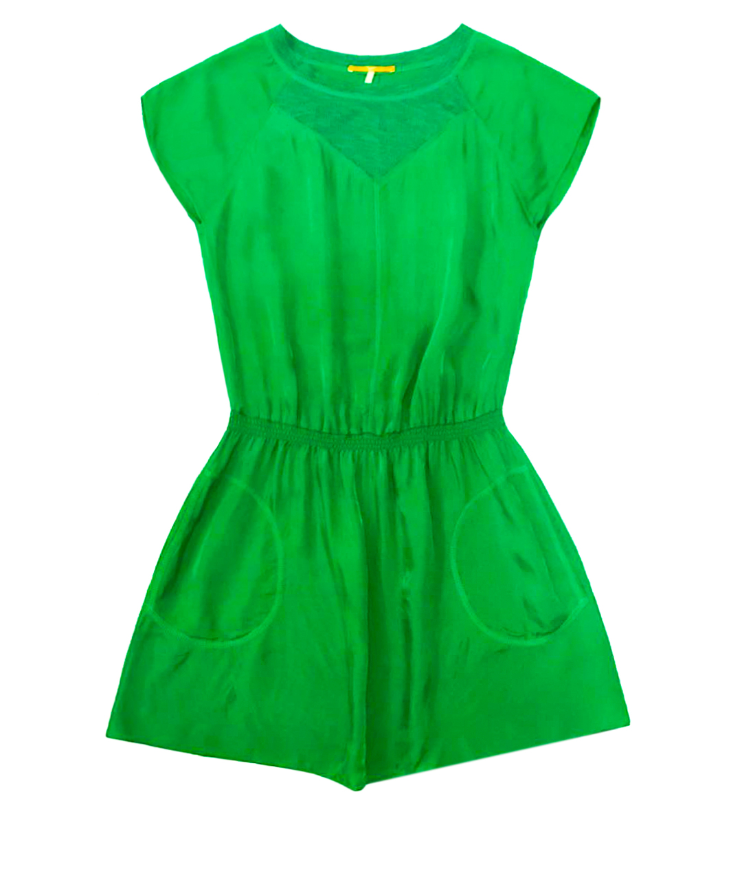 HUGO BOSS Зеленые вискозное повседневное платье, фото 1